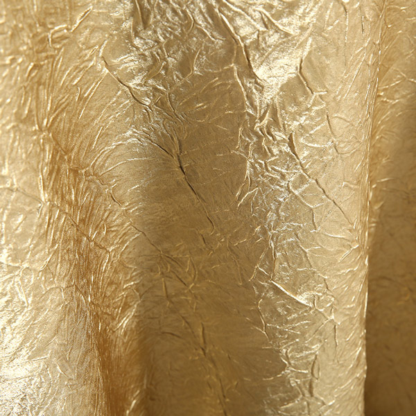 闪耀金色绉布桌布
