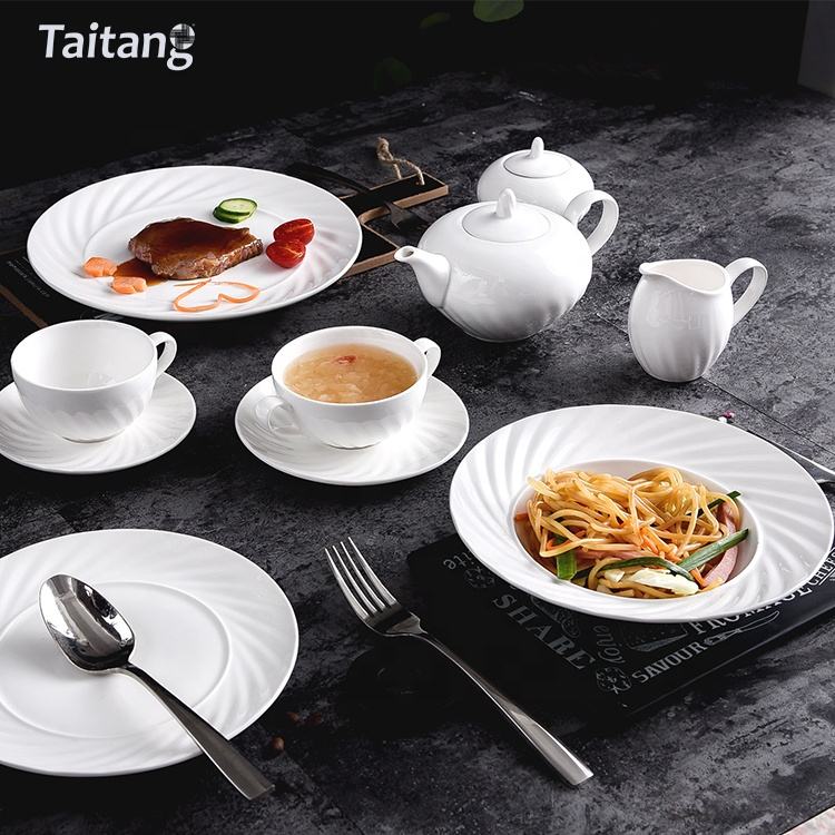 旋风系列-纯白陶瓷餐具