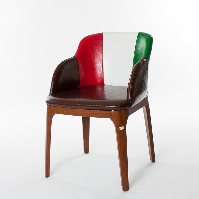 休闲实木软包椅子