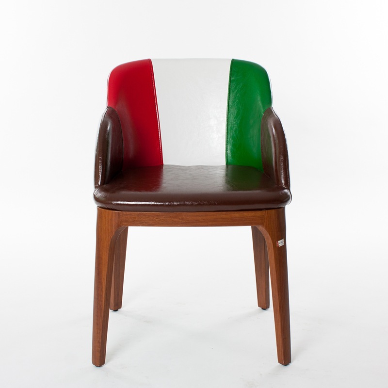 休闲实木软包椅子