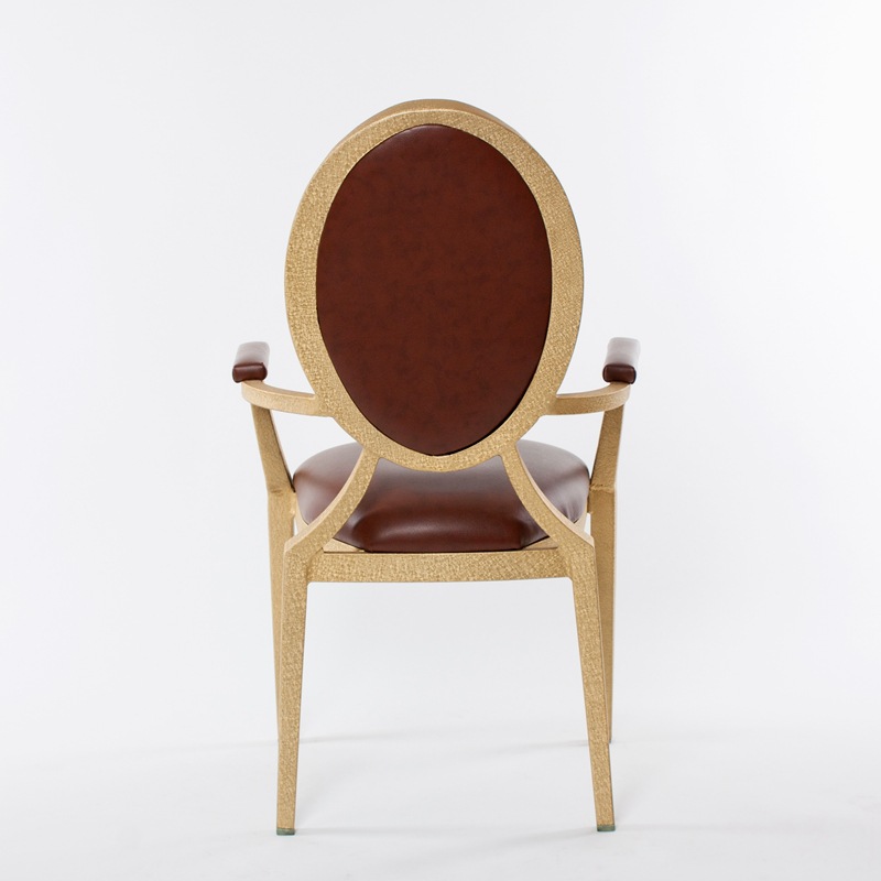 欧式古典扶手金属休闲椅