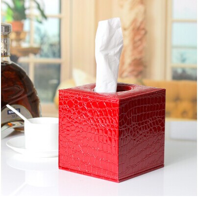 皮质创意鳄鱼纹卷纸筒