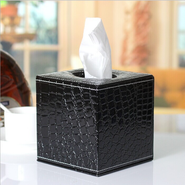 皮质创意鳄鱼纹卷纸筒