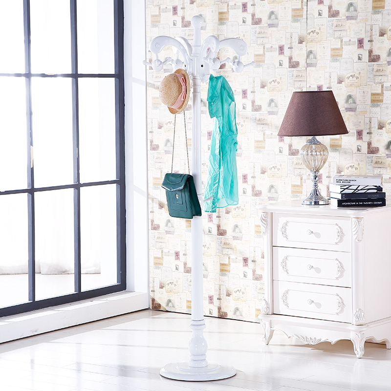 实木落地式高档挂衣架酒店