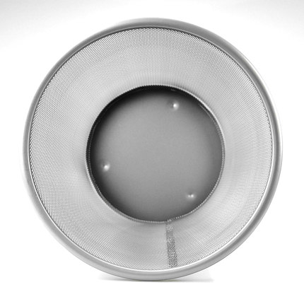 圆形不绣钢/银灰色烤漆垃圾桶