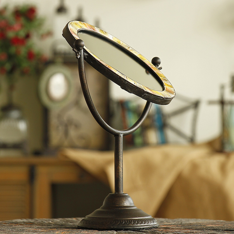 高档欧式铁艺复古艺术镜子