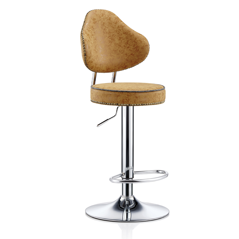 欧式高脚吧台椅前台升降吧椅