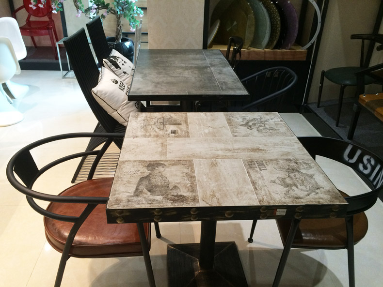 休闲复古方形桌