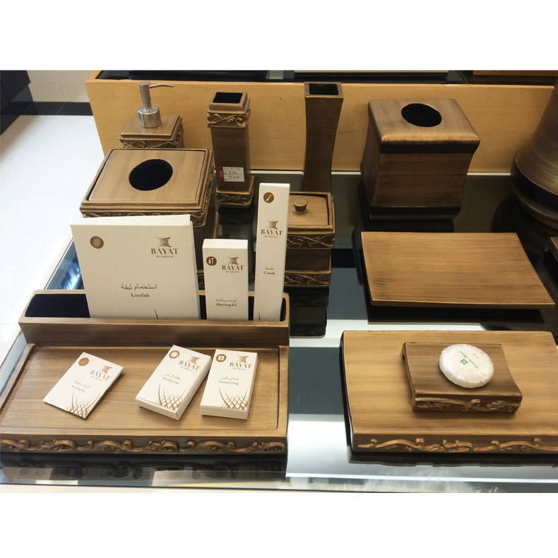 古铜色高档洗漱用品收纳盒