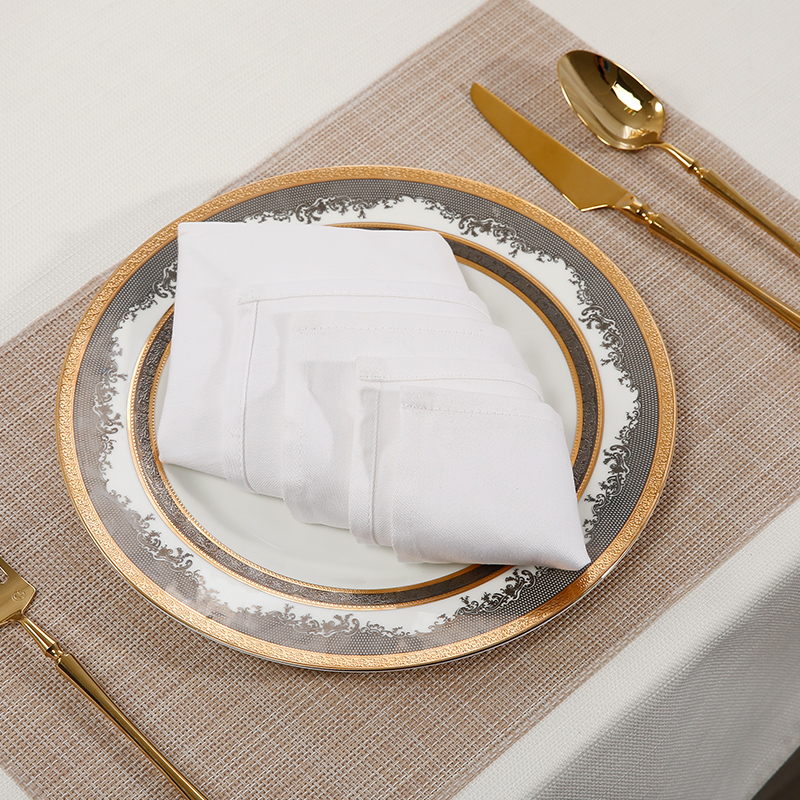 纯白餐巾布口布