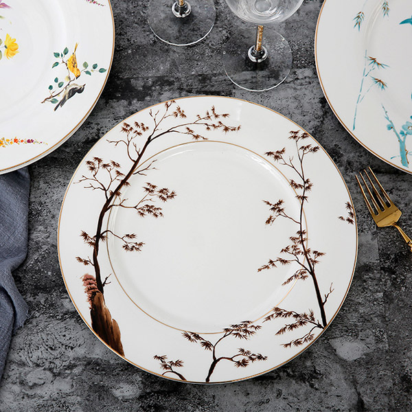 棕色树枝展示盘