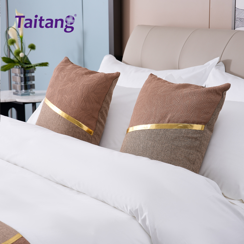 素棉叶语-轻奢酒店床旗抱枕套系列
