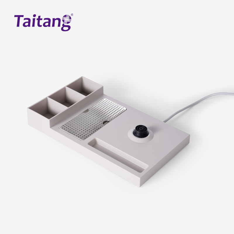 高级ABS酒店水壶欢迎托盘卡其色