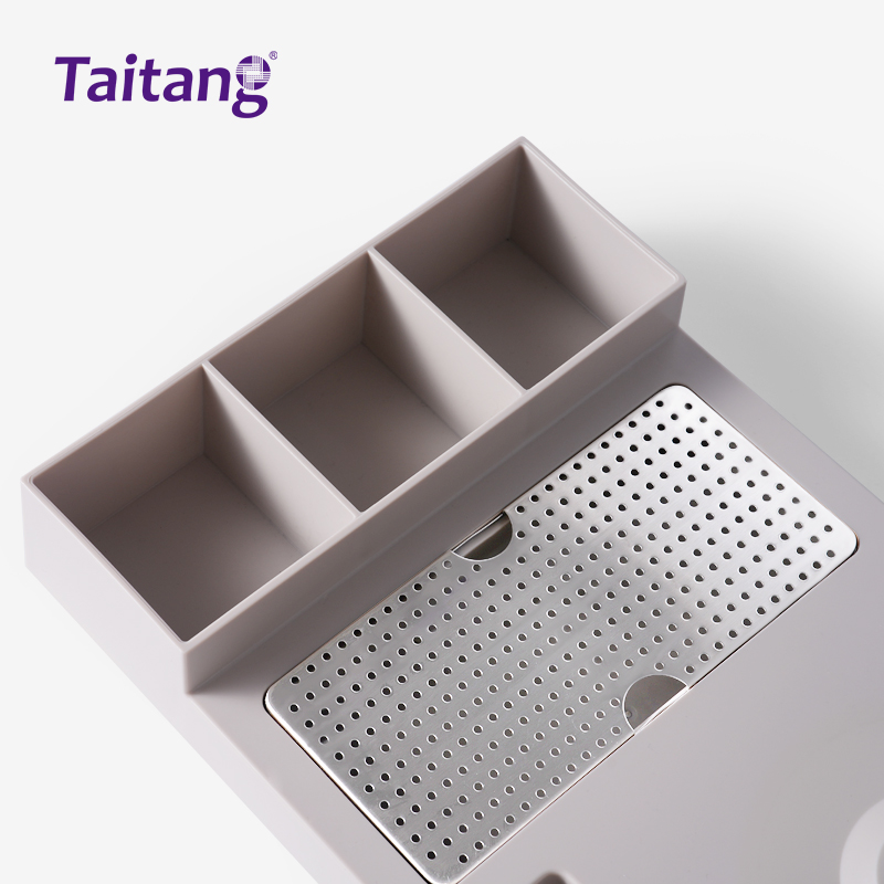 高级ABS酒店水壶欢迎托盘卡其色