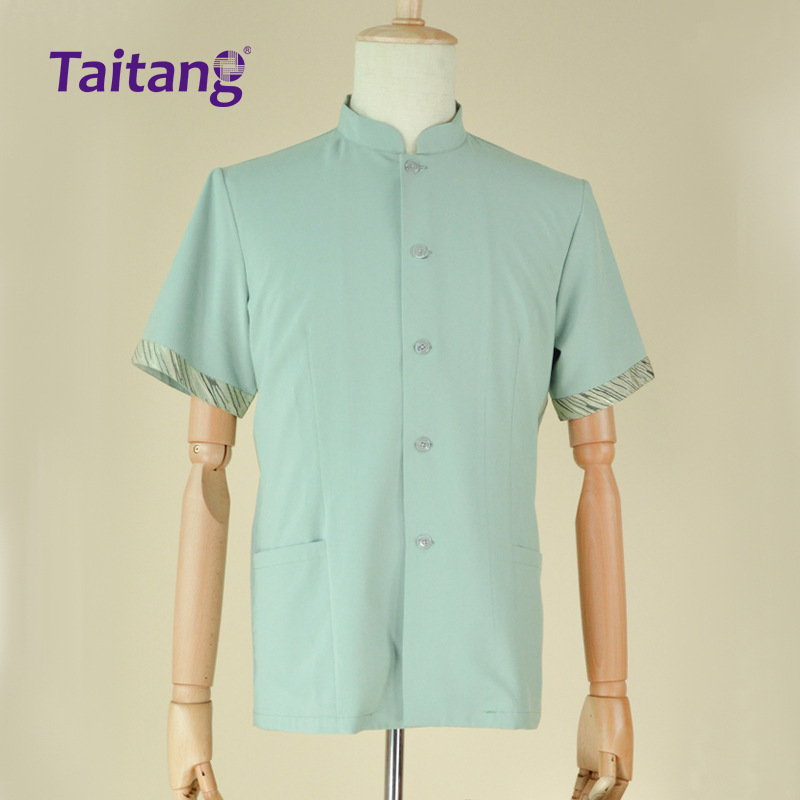 夏季酒店服务员工服 浅绿色定制款