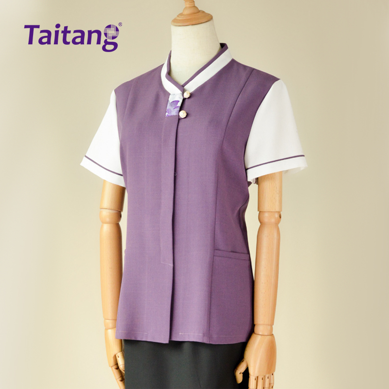 酒店餐饮女服务员夏季工服定制款